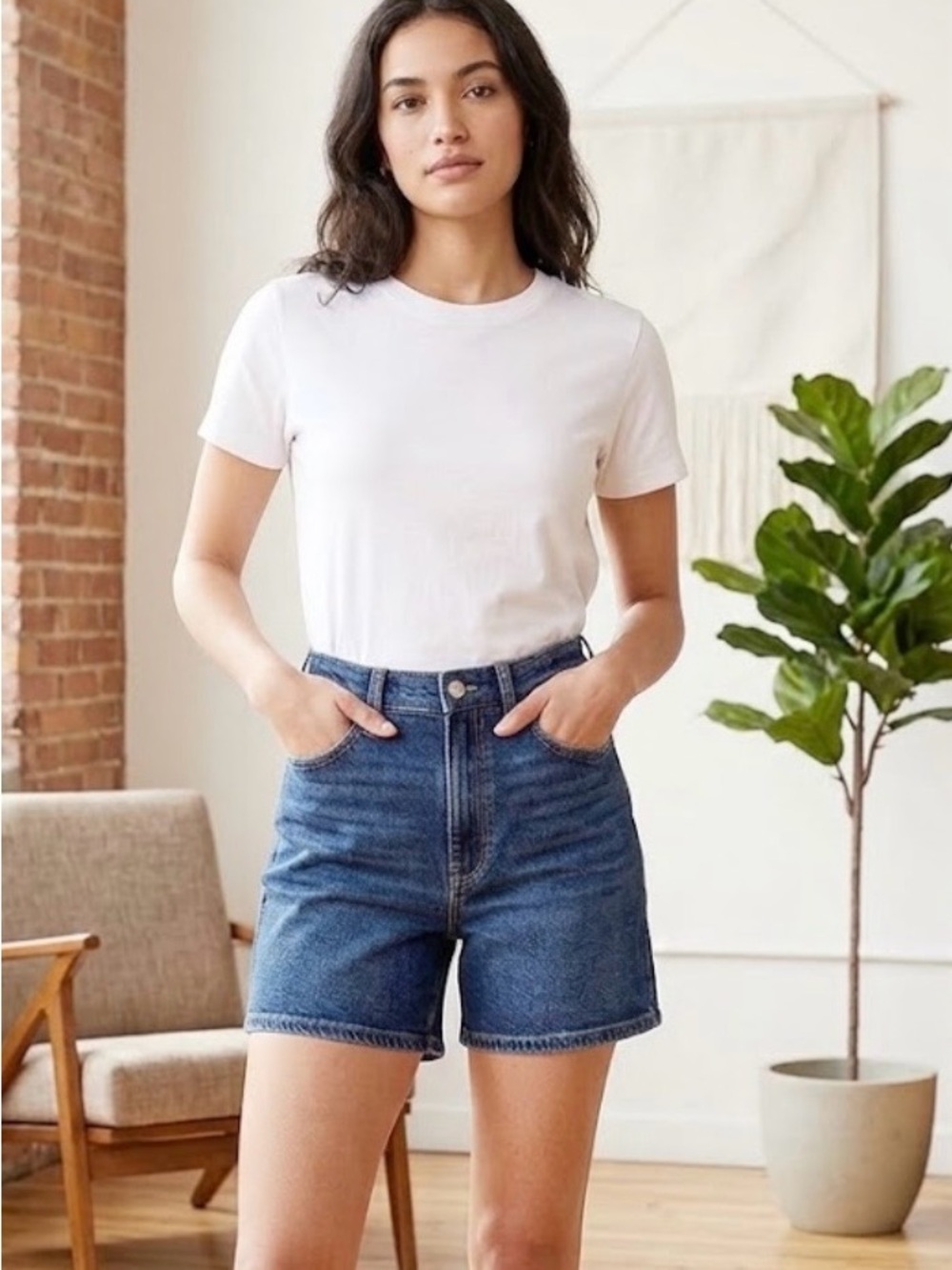 Calvin Klein Jeans Women's Indigo Denim Shorts